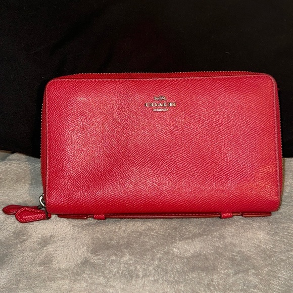 Pink Coach Double Zip Travel Organizer - Picture 3 of 8